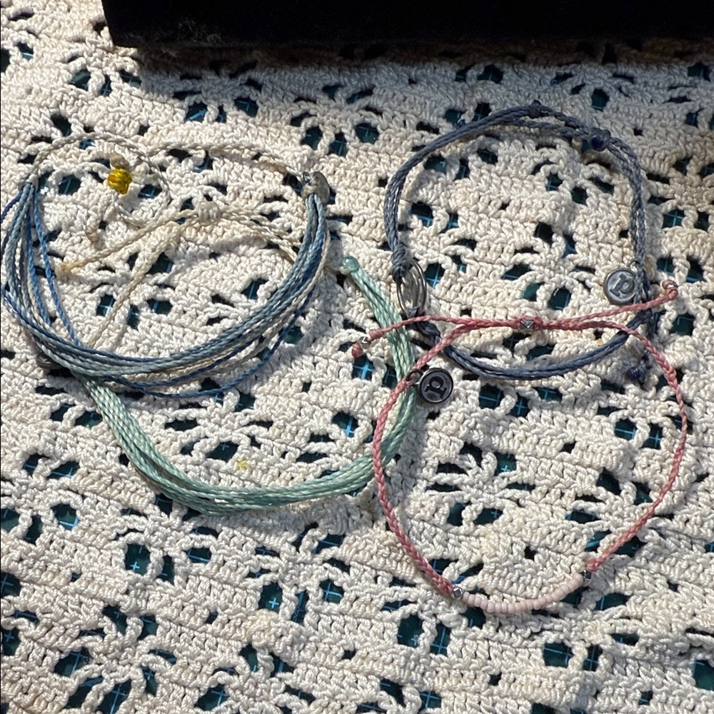 Pura Vida Lot of 4 String Bracelets